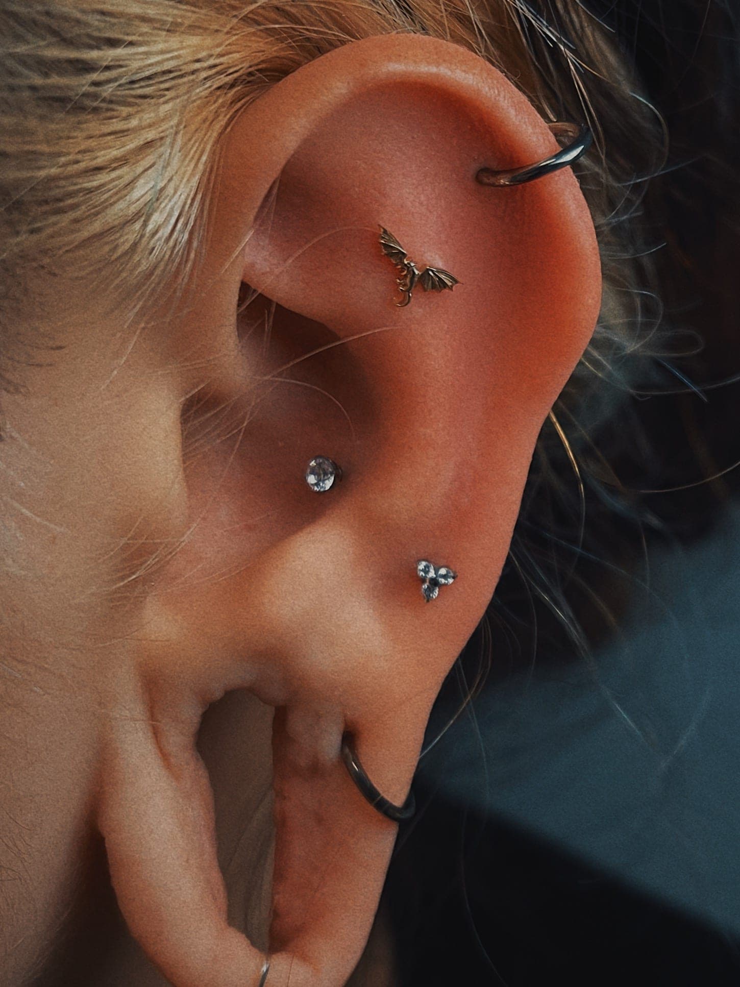 Ear Curation – Piercings von Jenny, Bloom at Night Köln