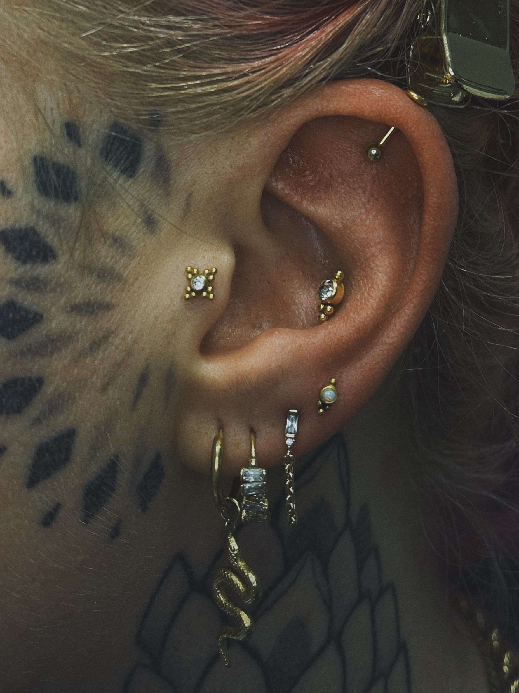 Ear Curation II – Piercings von Jenny, Bloom at Night Köln