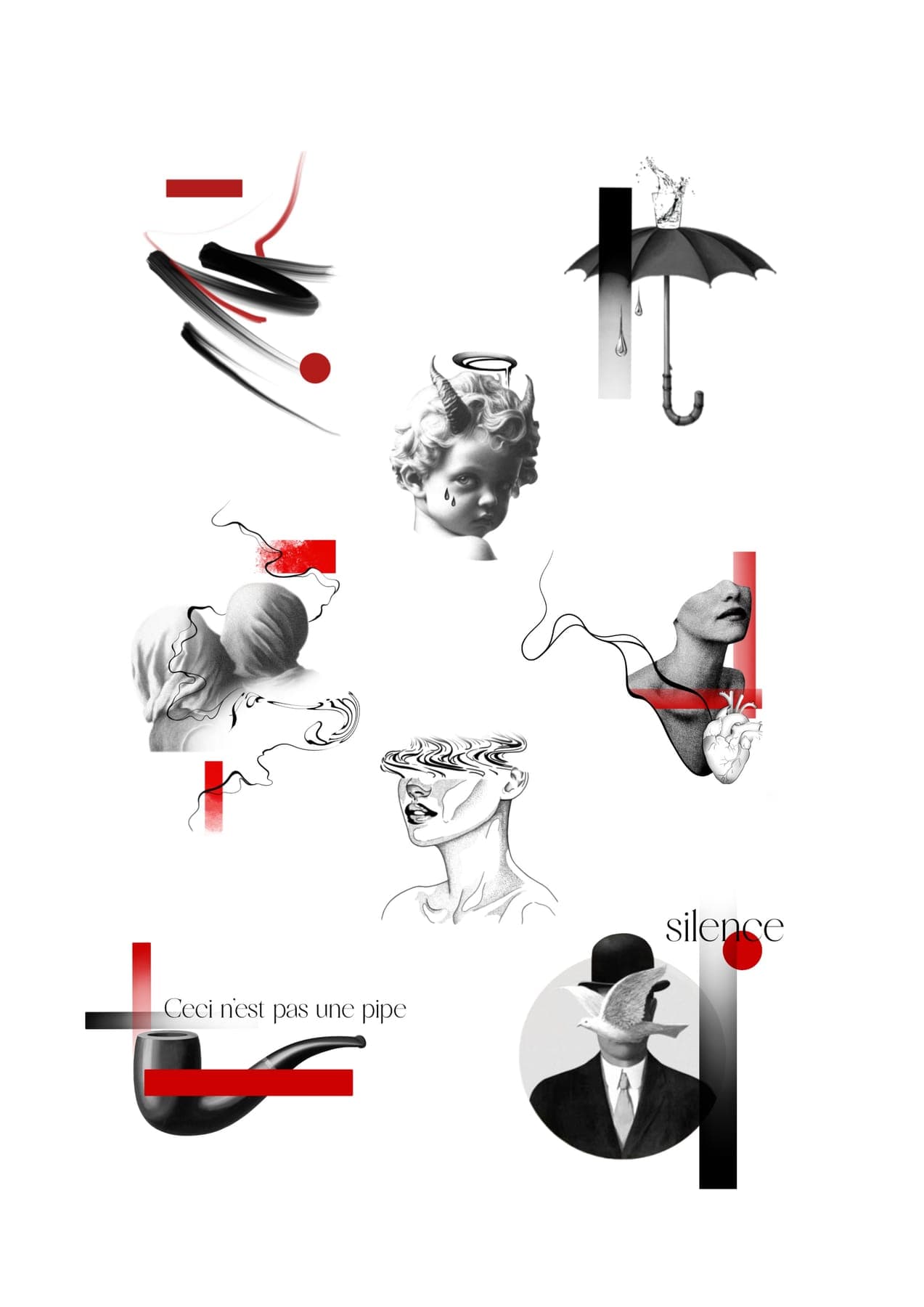 IMG 1998 – Abstract, Grafisch, Lettering, Mikrorealismus, Surrealismus von Ricarda, Bloom at Night Köln