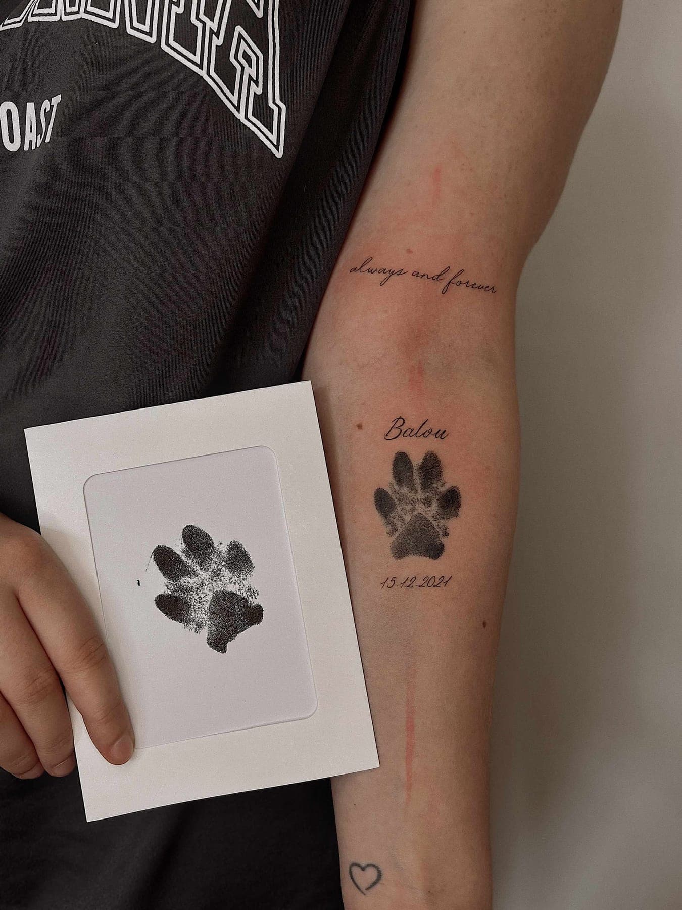 Pfote – Dotwork, Lettering von Sarah, Bloom at Night Köln